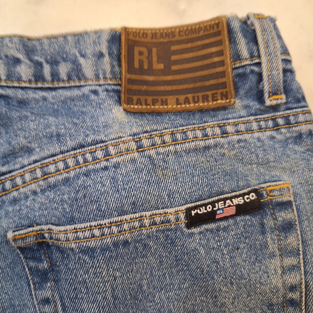 Vtg 90s Polo Jeans Co Ralph Lauren Jeans Mens 34x30(altrd 27") Relaxed Fit Denim